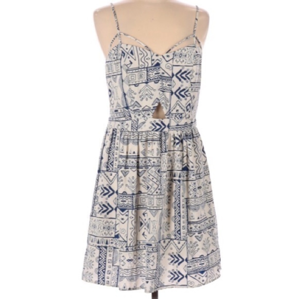 Boutique Freeway cutout tribal mini dress